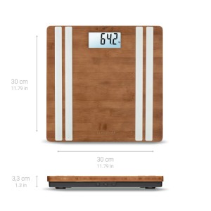 medisana BS 552 Connect mit App Bambus Körperanalysewaage 180 kg Personenwaage