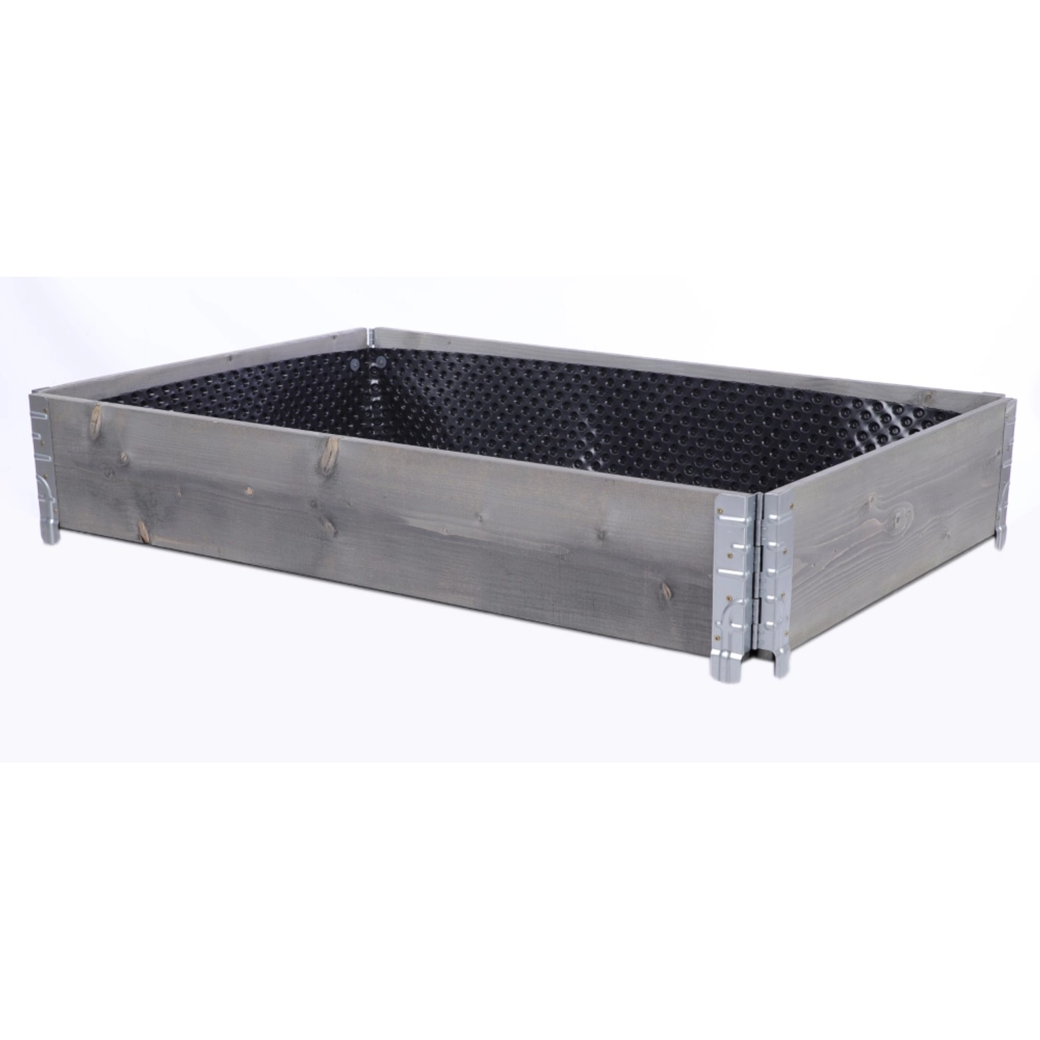 PROREGAL Hochbeetkisten GuardBox 20x120x80cm inkl. Luftfolie Grau günstig online kaufen