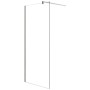 AICA Walk In Duschkabine, 160x200cm, mit 10mm ESG Glas und Stabilisator.