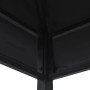 Detailaufnahme des Stahlrahmens vom anthrazitfarbenen BBQ-Pavillon.