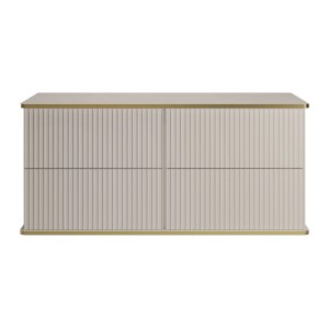 Vente-unique Waschbeckenunterschrank Keliza Beige 120 cm