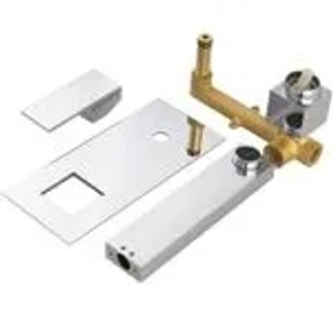 PaulGurkes Unterputz Waschtischarmatur, eckige 2-Loch Waschtischbatterie aus verchromtem Messing.