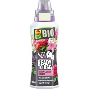 COMPO BIO Blühpflanzendünger, gebrauchsfertig, 500ml für üppige Blüten.