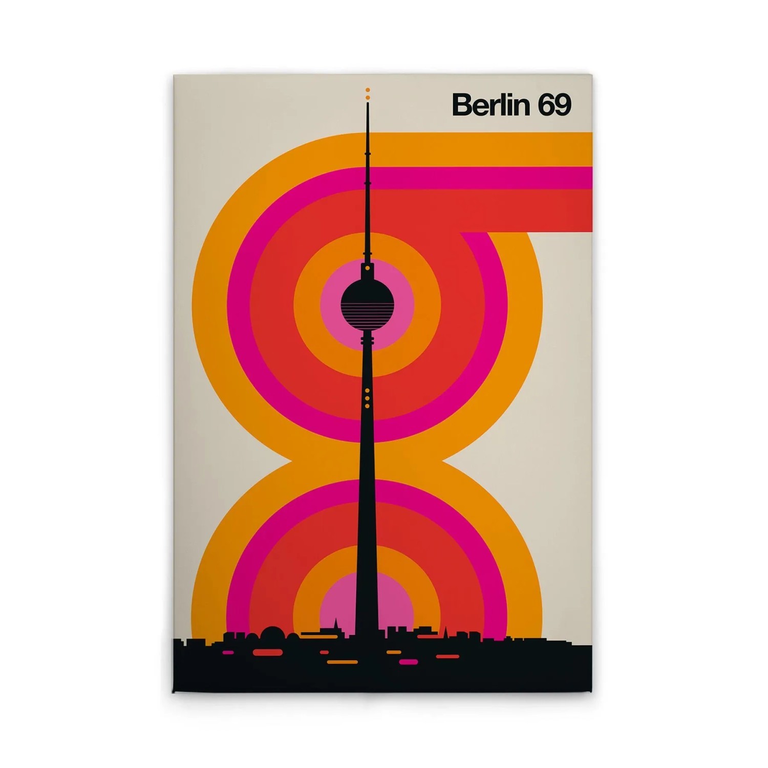 Tadessi Leinwandbild - M1-No.50809 - Retro Berlin - 30 x 45 cm - Querformat