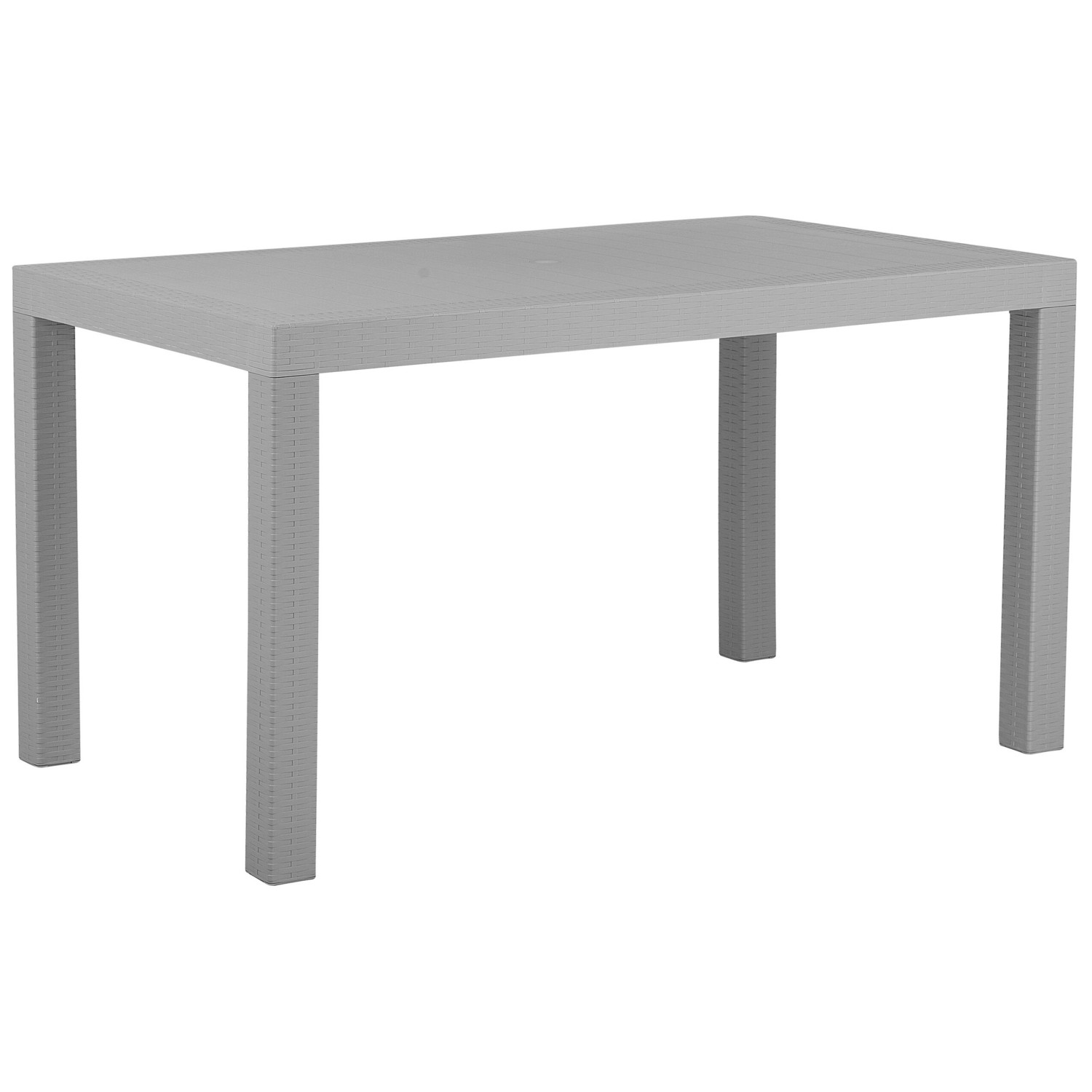Beliani Gartentisch FOSSANO Hellgrau 140x80x76 günstig online kaufen