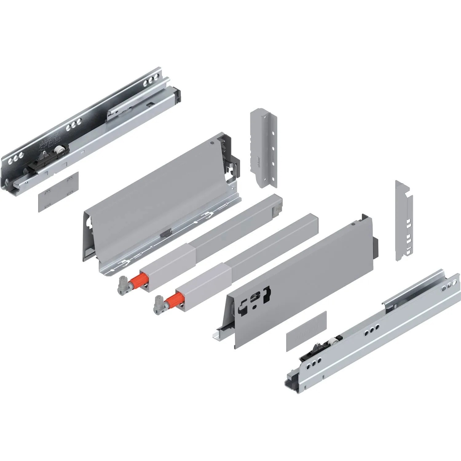 Blum C-Reling Tandembox antaro Vollauszug Blumotion 270 mm 30 kg Grau 1 Paar