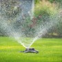 LUX Multifunktionsregner bewässert Rasen mit 8 Sprühbildern. Gartenbewässerung leicht gemacht!