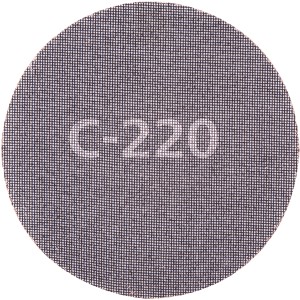 wolfcraft Schleifgitter K220, Ø 225 mm, 5er-Set für Exzenterschleifer. Zum Schleifen von Holz, Farbe & Gipskarton.