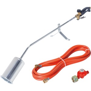 Rothenberger RoMaxi Anwärmbrenner Set mit Schlauch und Regler für Löt- und Dacharbeiten.