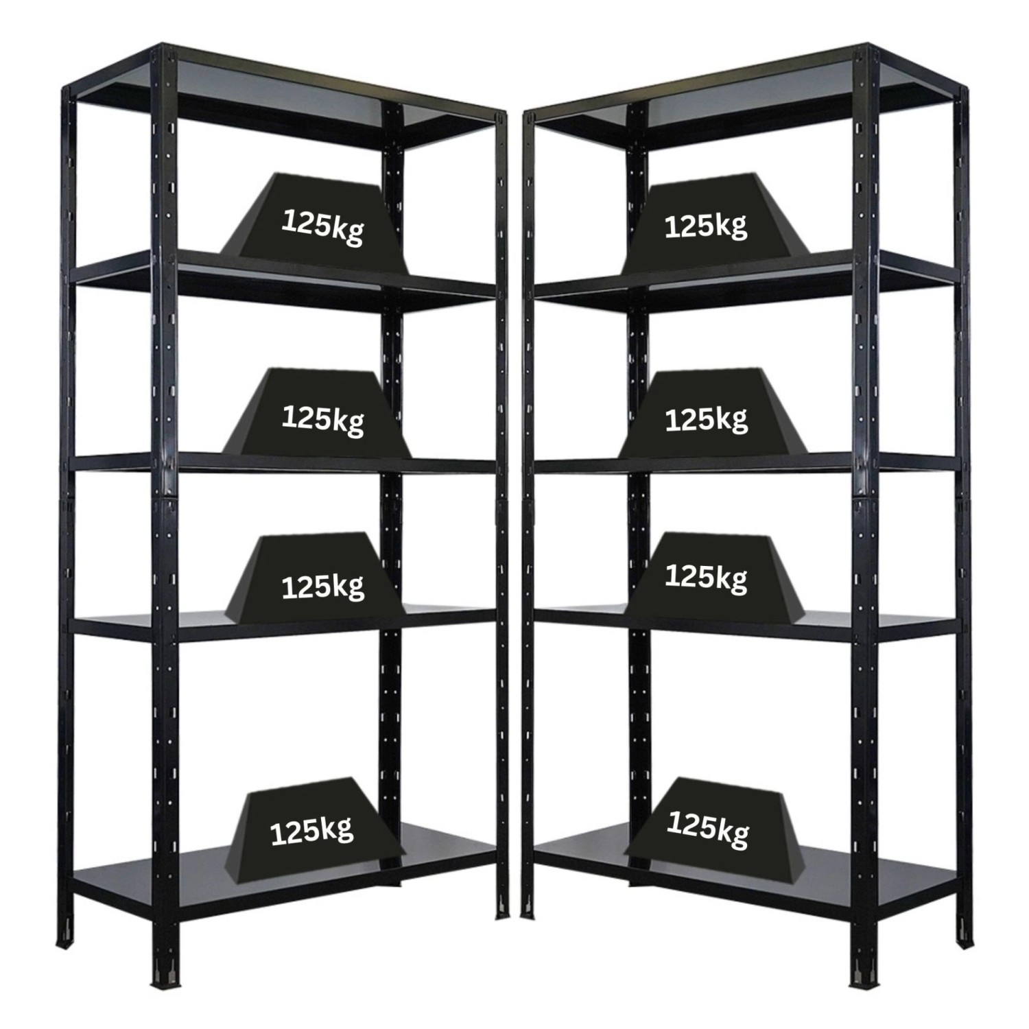 PROREGAL Mega Deal 2x Schwerlastregal Ares HxBxT 180x90x40cm Fachlast 125 k günstig online kaufen