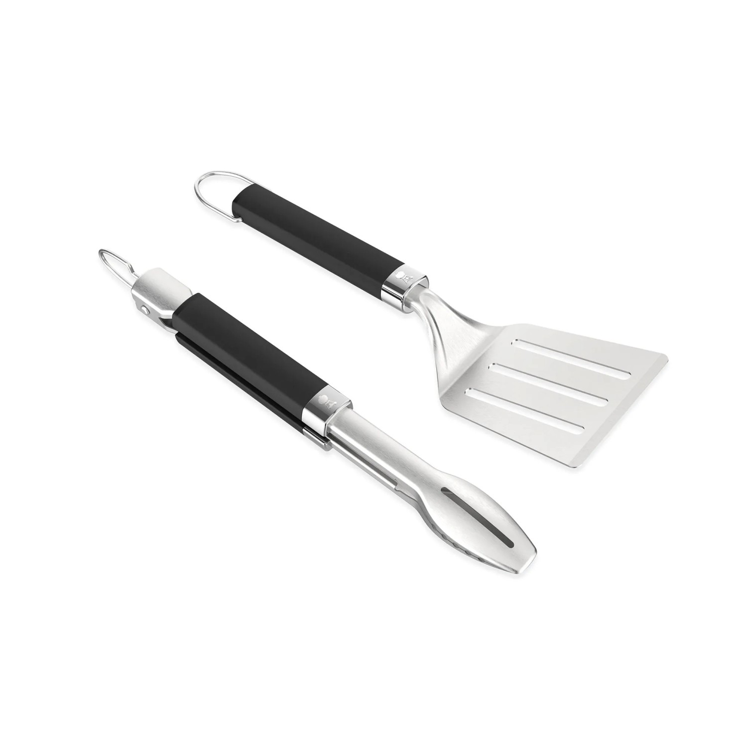 Weber Grillbesteck-Set Kompakt Silber-Schwarz 2-teilig