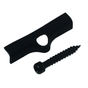 GartenLand Clipset für Terrassendielen, 25-teilig, schwarz beschichtet, inkl. Schrauben.