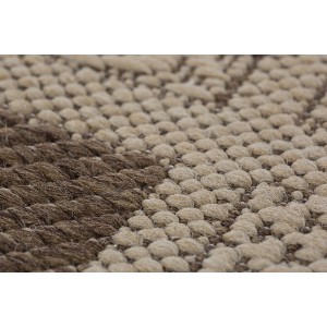 Detailansicht: Andiamo Outdoorteppich Utah Beige, robust und für Innen- und Außenbereich geeignet.