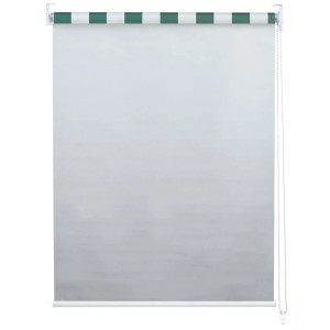 Grün-weißes MCW Rollo 60x230cm mit Kettenzug für Fenster, Wand- oder Deckenmontage.