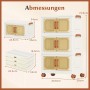 Costway Aufbewahrungsbox mit Deckel 19 L x 3 Stapelboxen Transparent_6