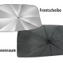 APA Sonnenschirm für Frontscheibe, silberne UV-Reflexion, schwarze Isolierung. Hitzeschutz für Auto.