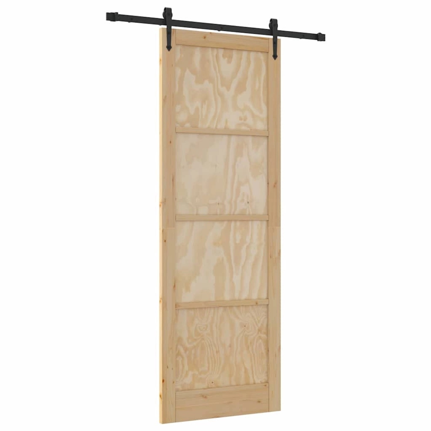 vidaXL Schiebetür ORKDAL Braun 83 x 232 cm Massivholz Kiefer 3333788 günstig online kaufen