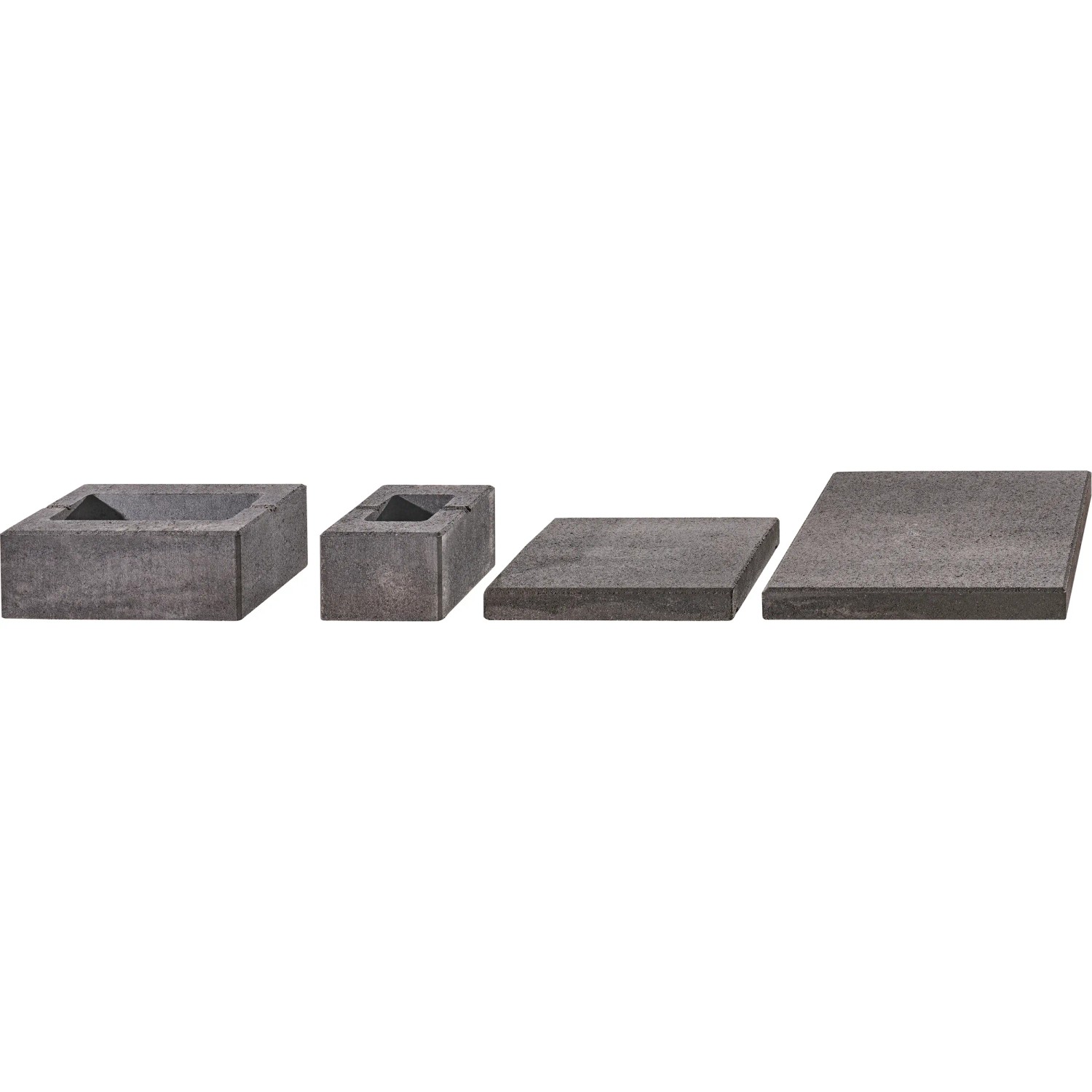 Kann Lindeza Mauer Abdeckplatte, 40x28x6 cm, Vulkananthrazit, Mauersteine
