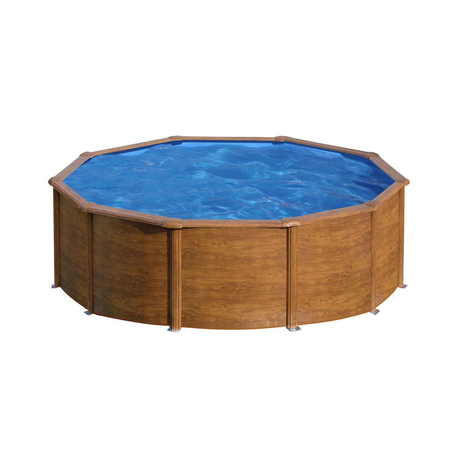Gre Pool Pacific Rund mit Holzoptik Ø 460 cm x 120 cm Holzfarben günstig online kaufen