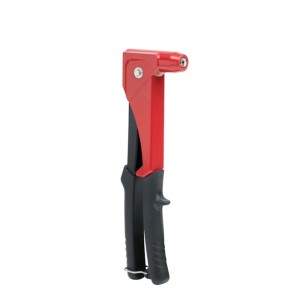 Arrow Blindnietzange RT190, rot/schwarz, für Nietarbeiten. Zange aus Stahl mit großem Hebel.