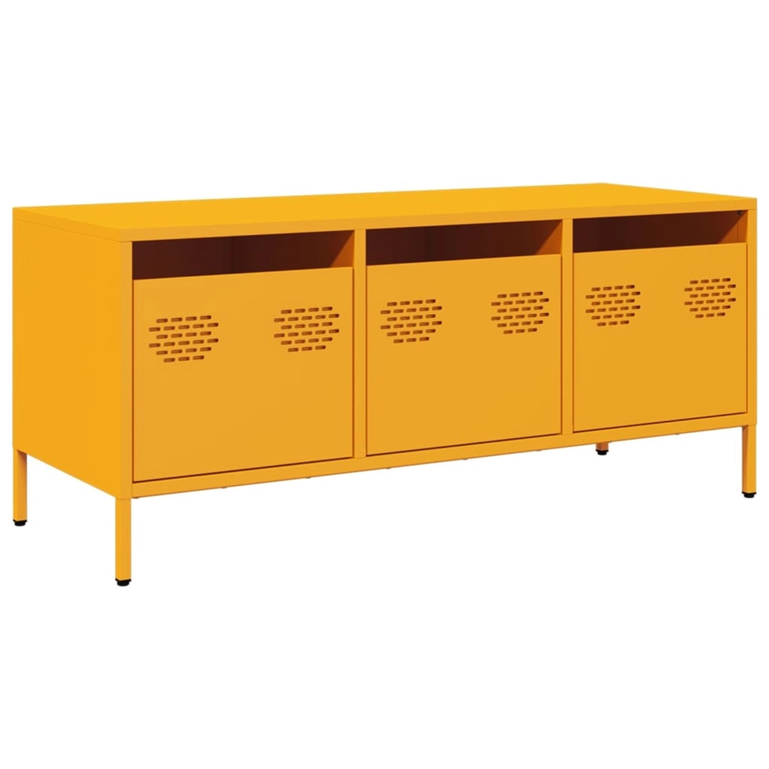 vidaXL TV-Schrank Senfgelb 101,5x39x43,5 cm Kaltgewalzter Stahl 851229 günstig online kaufen
