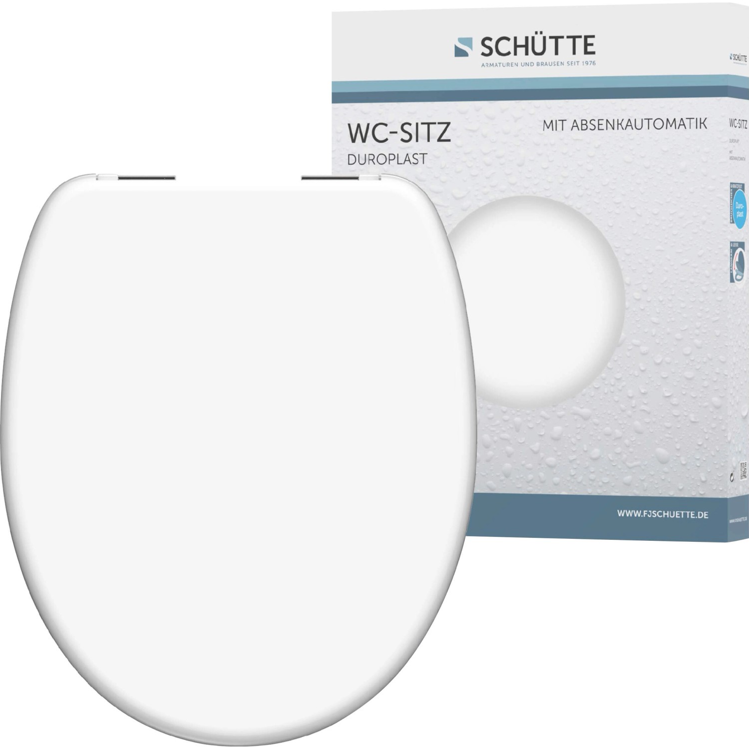 Schütte WC-Sitz White Duroplast mit Absenkautomatik günstig online kaufen