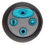 Nahaufnahme der Gardena Comfort Reinigungsspritze ecoPulse™ mit verschiedenen Sprühbildern.