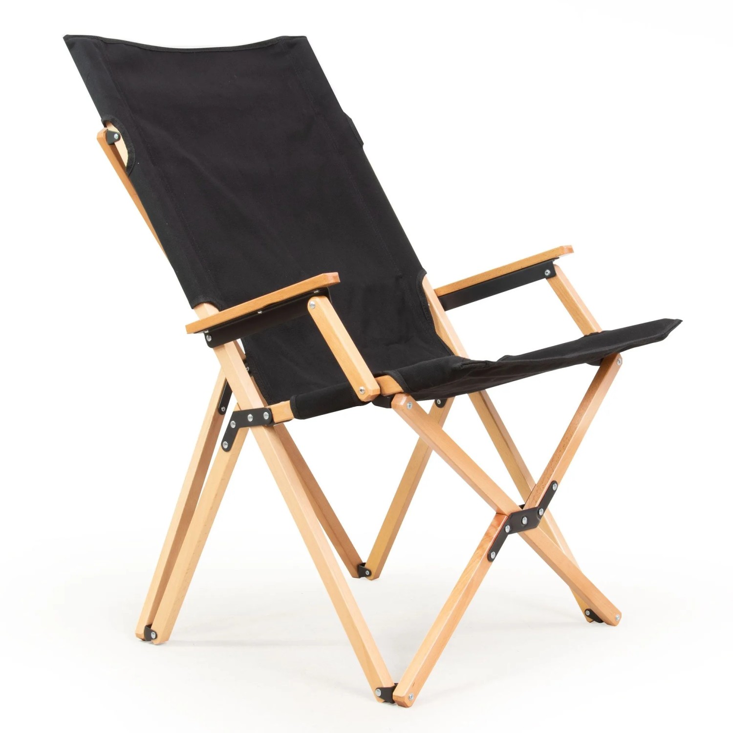 osoltus Holz Faltsessel Sessel Campingsessel Naomi Schwarz Buche