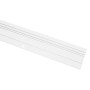 Weiße Gardinia Aluminium Vorhangschiene, 3-läufig, 150 cm lang.