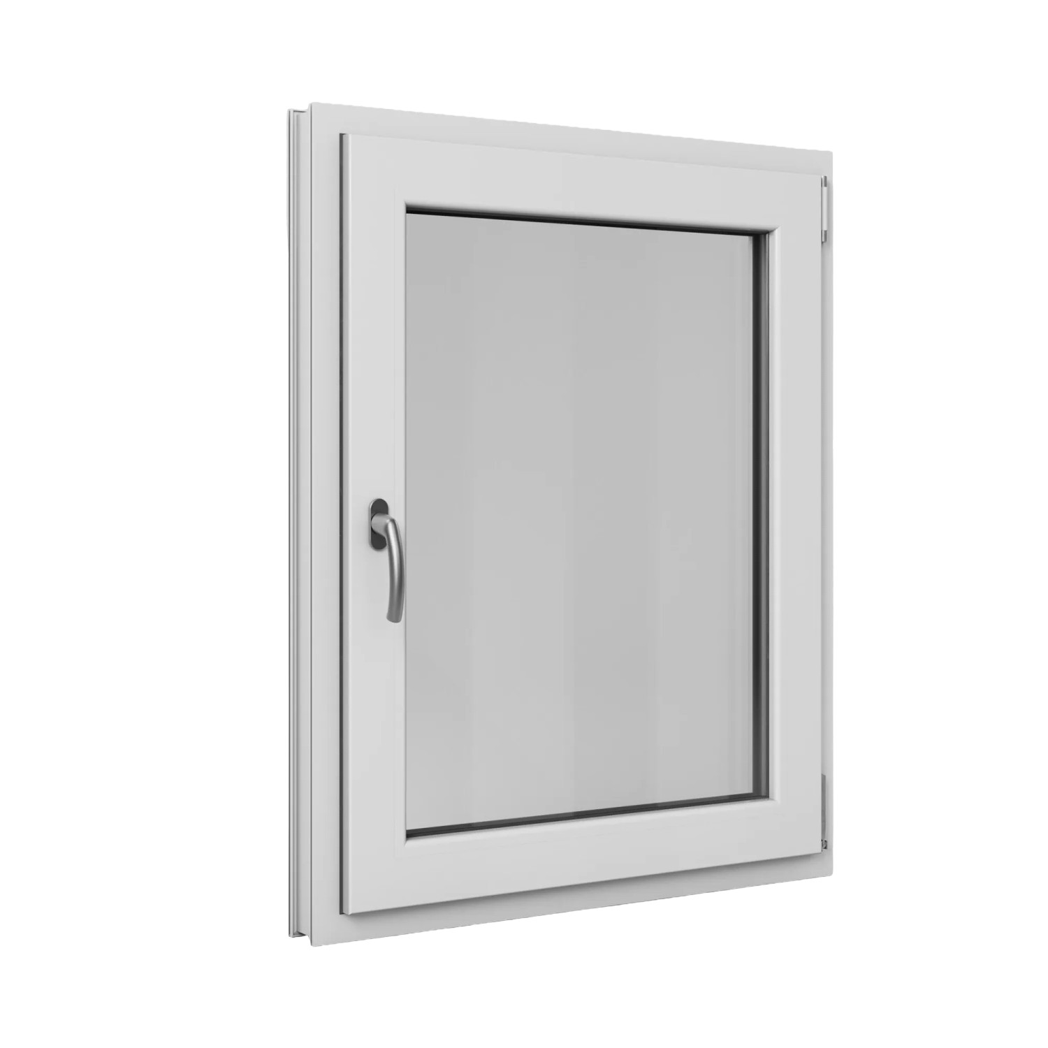 Roro Fenster Basic Kunststoff-Profil Weiß 80 cm x 100 cm DIN R günstig online kaufen