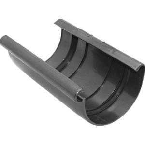 Marley Rinnenverbindungsschale RG 125 in Anthrazit-Metallic für Dachrinnen.