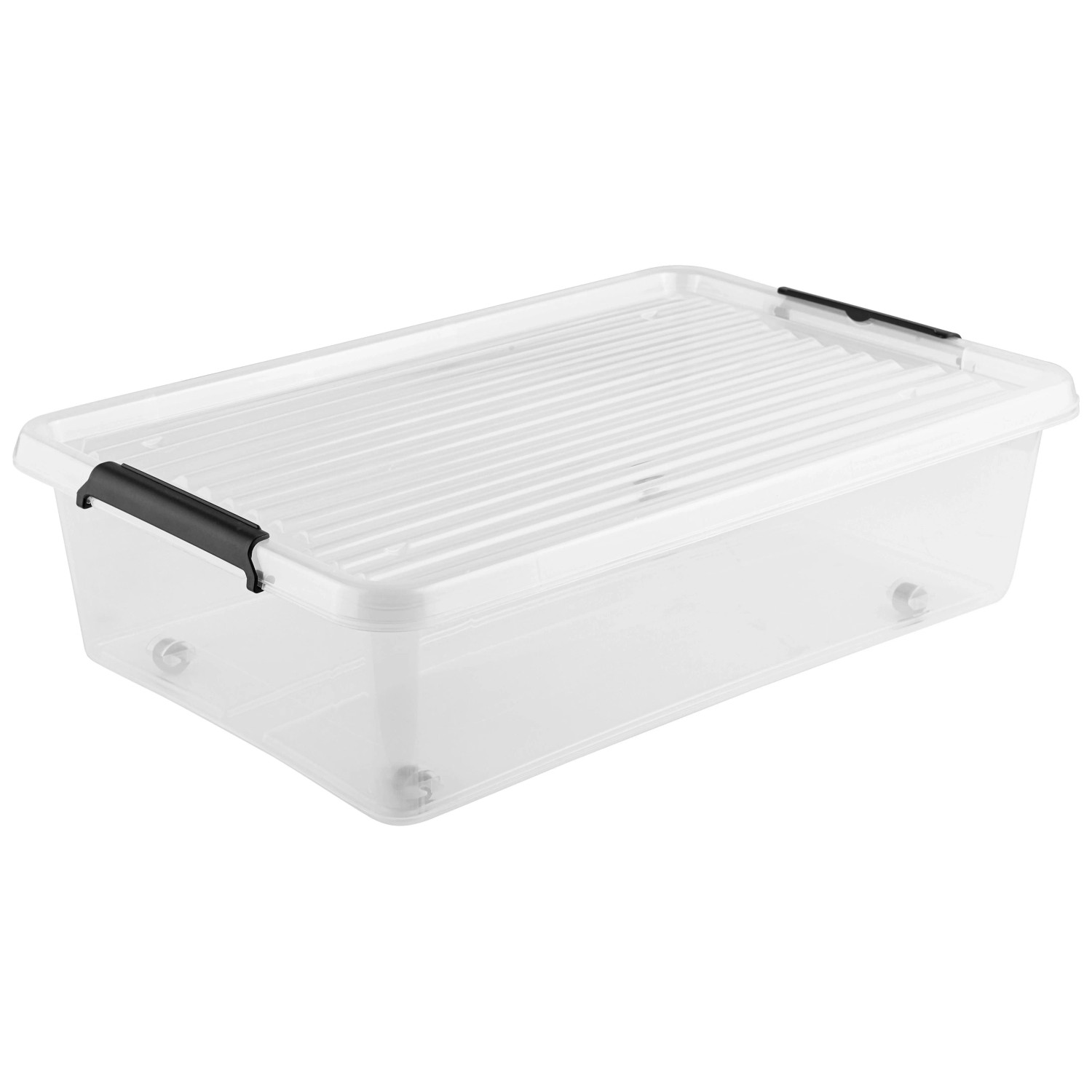 Mömax Unterbettroller Aiko in Schwarz/Transparent ca. 29l