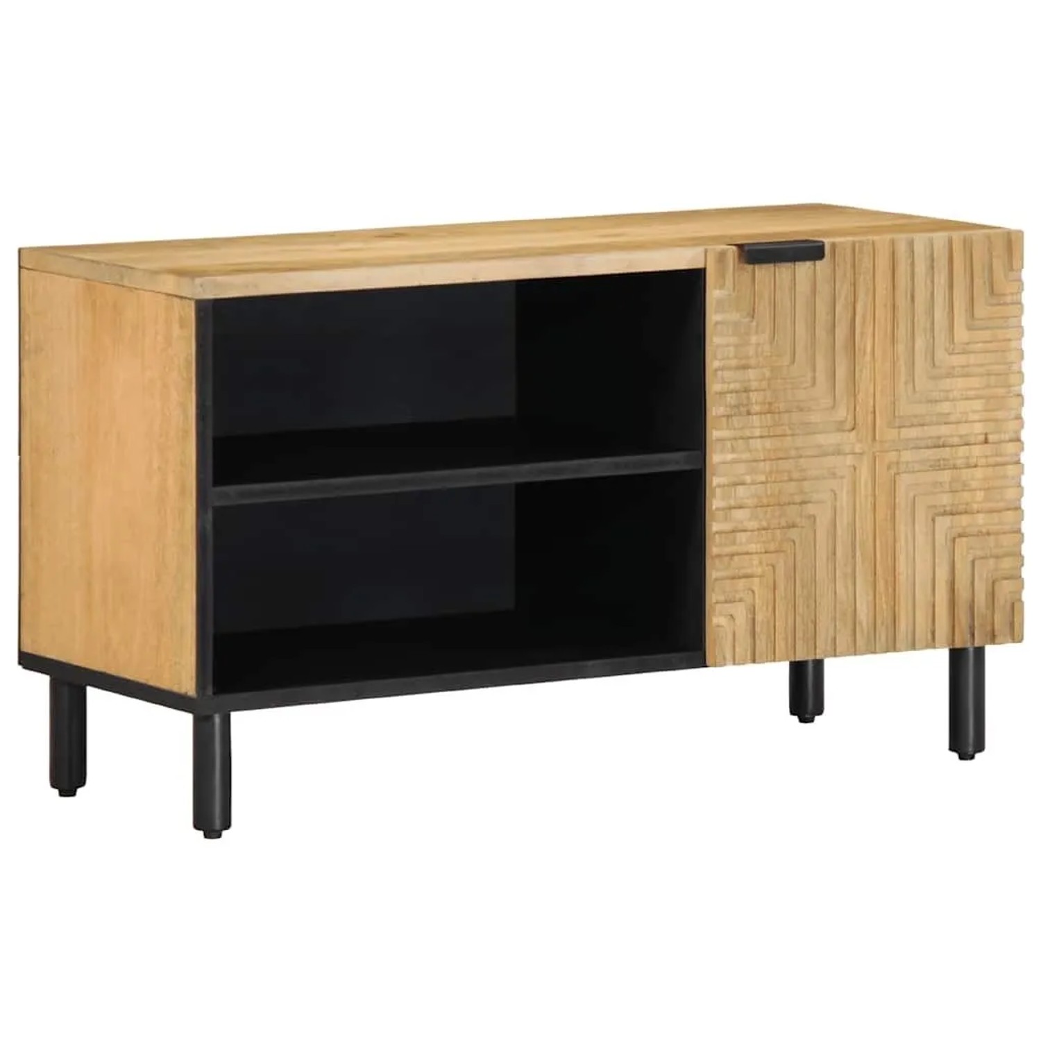 vidaXL TV-Schrank Braun 80x31,5x46 cm Massivholz Mango 4017735 günstig online kaufen