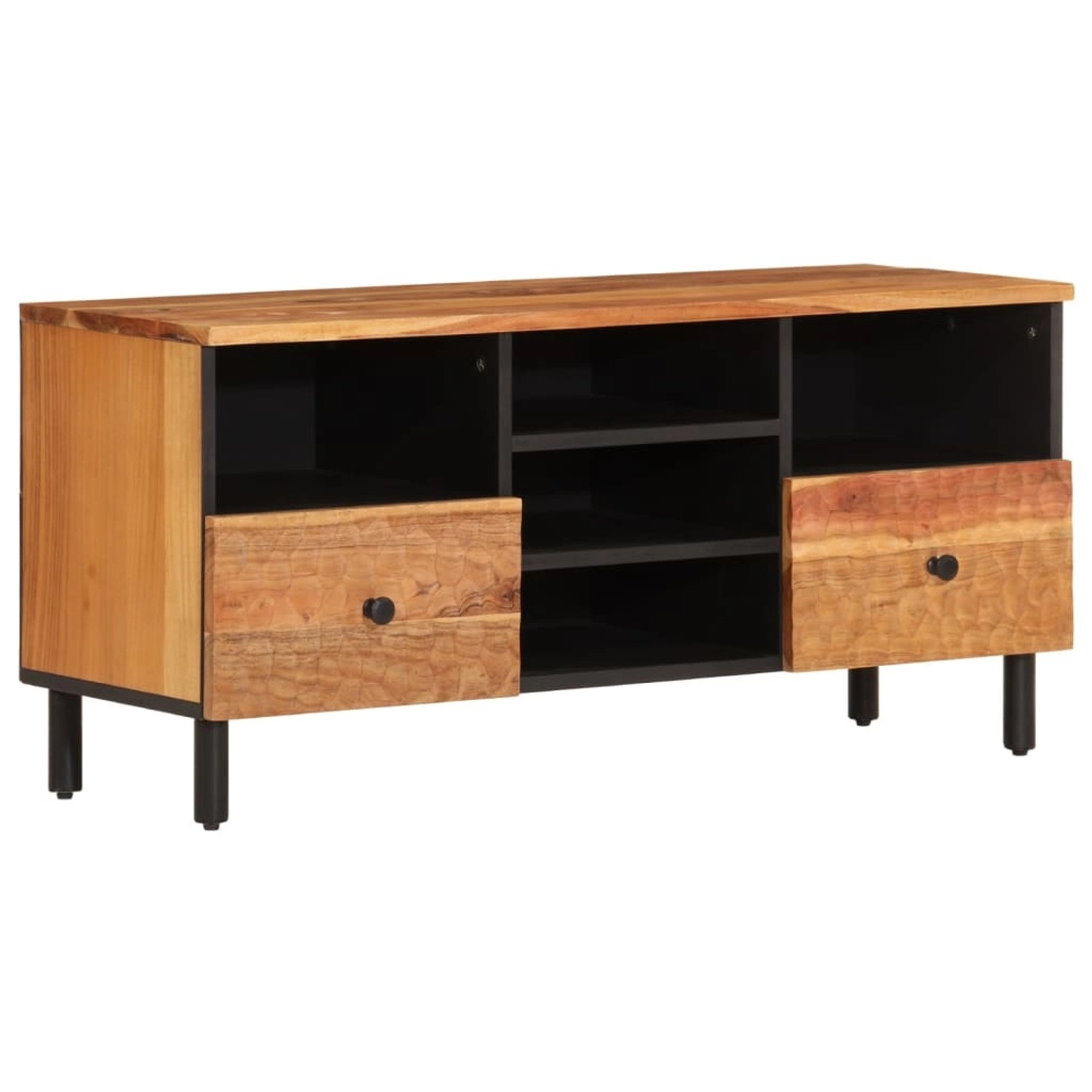 VidaXL TV-Schrank 100x33x46 cm Massivholz Akazie  Modell 1 günstig online kaufen
