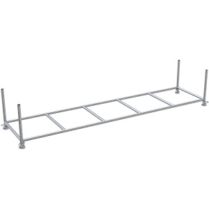 Schake Stapelpalette, feuerverzinkt, für Langgüter bis 4 m. Robuste Baugeräte für Lager und Transport.