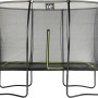 Schwarzes EXIT Silhouette Gartentrampolin 244x366cm mit Sicherheitsnetz.