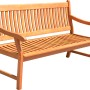 Holz Gartenbank New Jersey, 3-Sitzer aus Eukalyptusholz, klassisches Design.