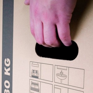 PROREGAL Mega Deal 150x Cargobox L LxBxH 637x340x360mm mit Steckboden & Grifflöchern Braun Faltkarton Umzugskarton