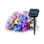 Salcar 5M 20 LED Solar-Lichterkette Kirschblüten, bunt leuchtend, mit Solarmodul und Erdspieß.