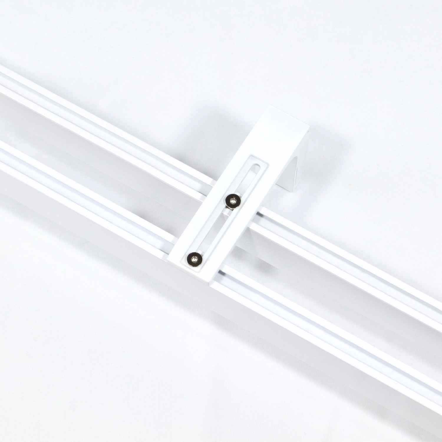 Deco-Raum Gardinenschiene nach Maß 2-Lauf Loft Weiß 410cm_6