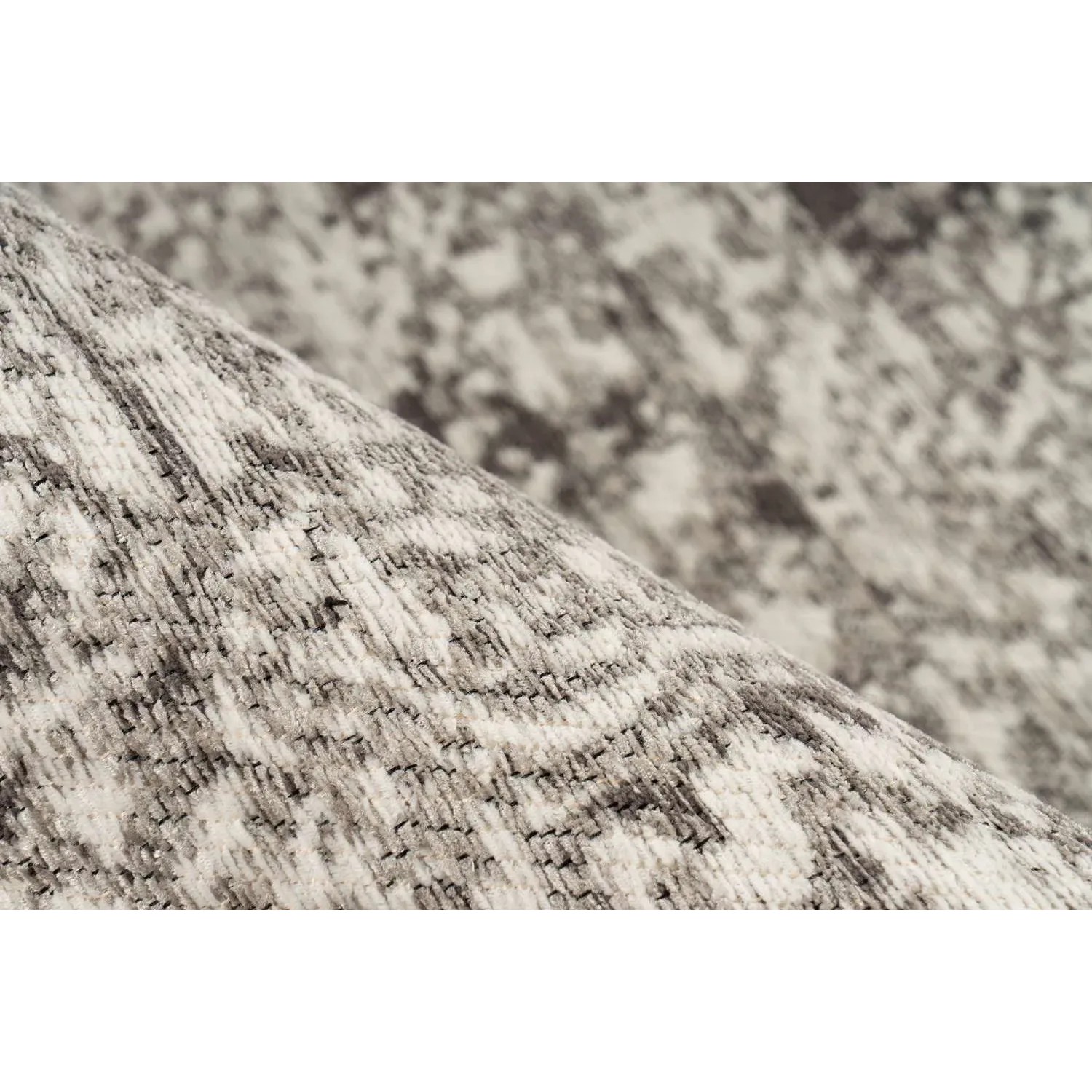 MeGusta Kurzflor Teppich Rosario, 160x230 cm, Grau im Vintage Used Look.