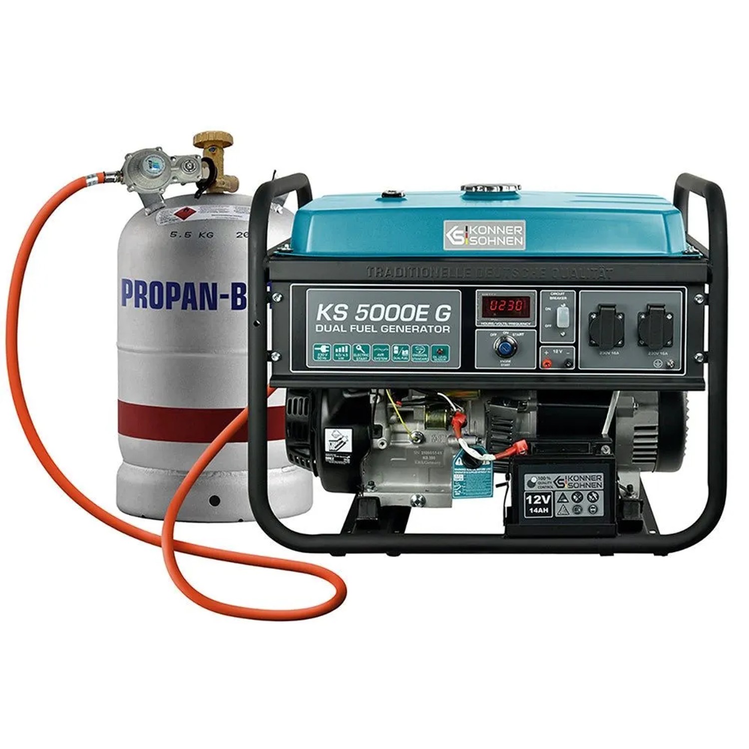 Könner & Söhnen LPG/Benzin-Generator KS 5000E G