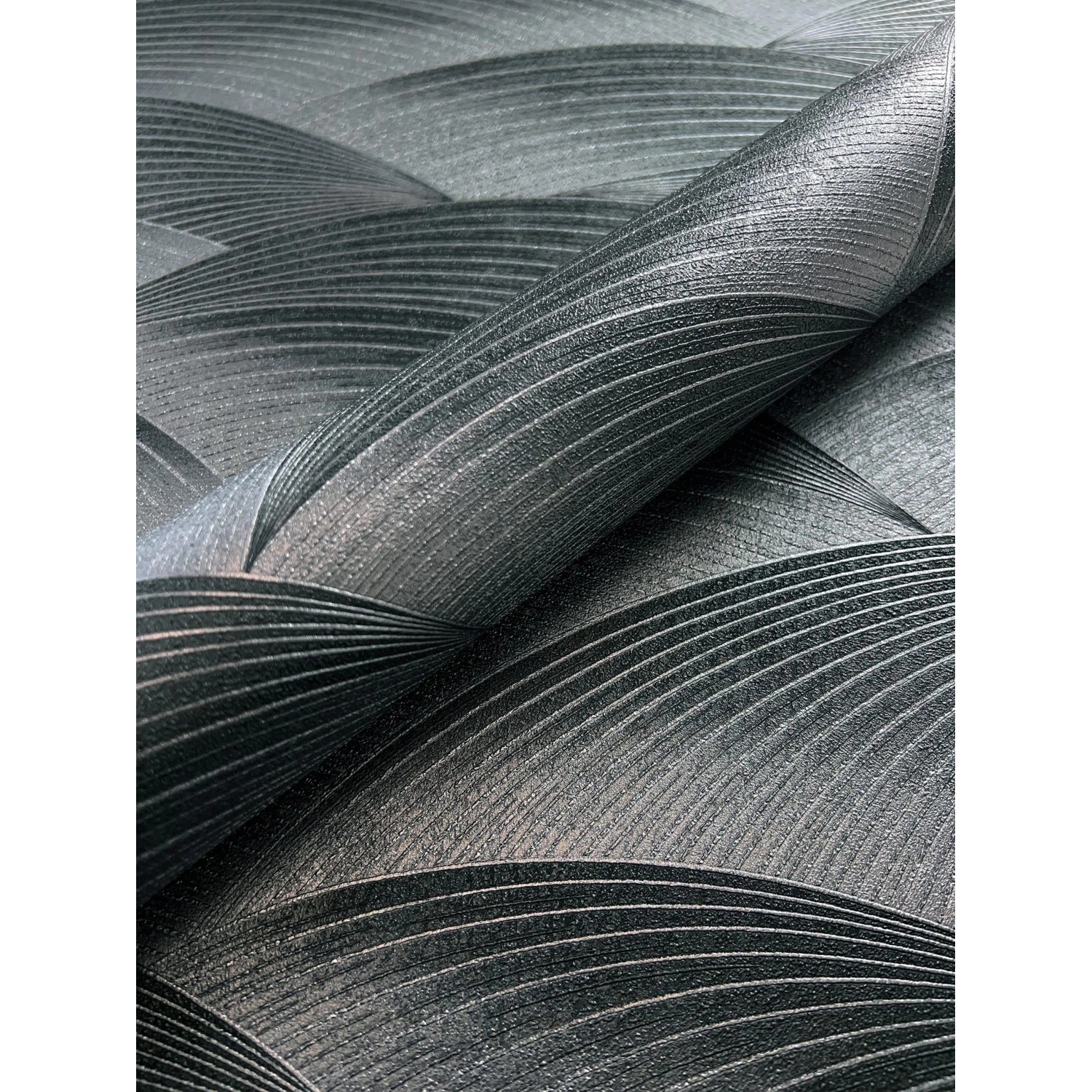 Newroom Vliestapete Sariel Black Wellen Modern FSC® günstig online kaufen