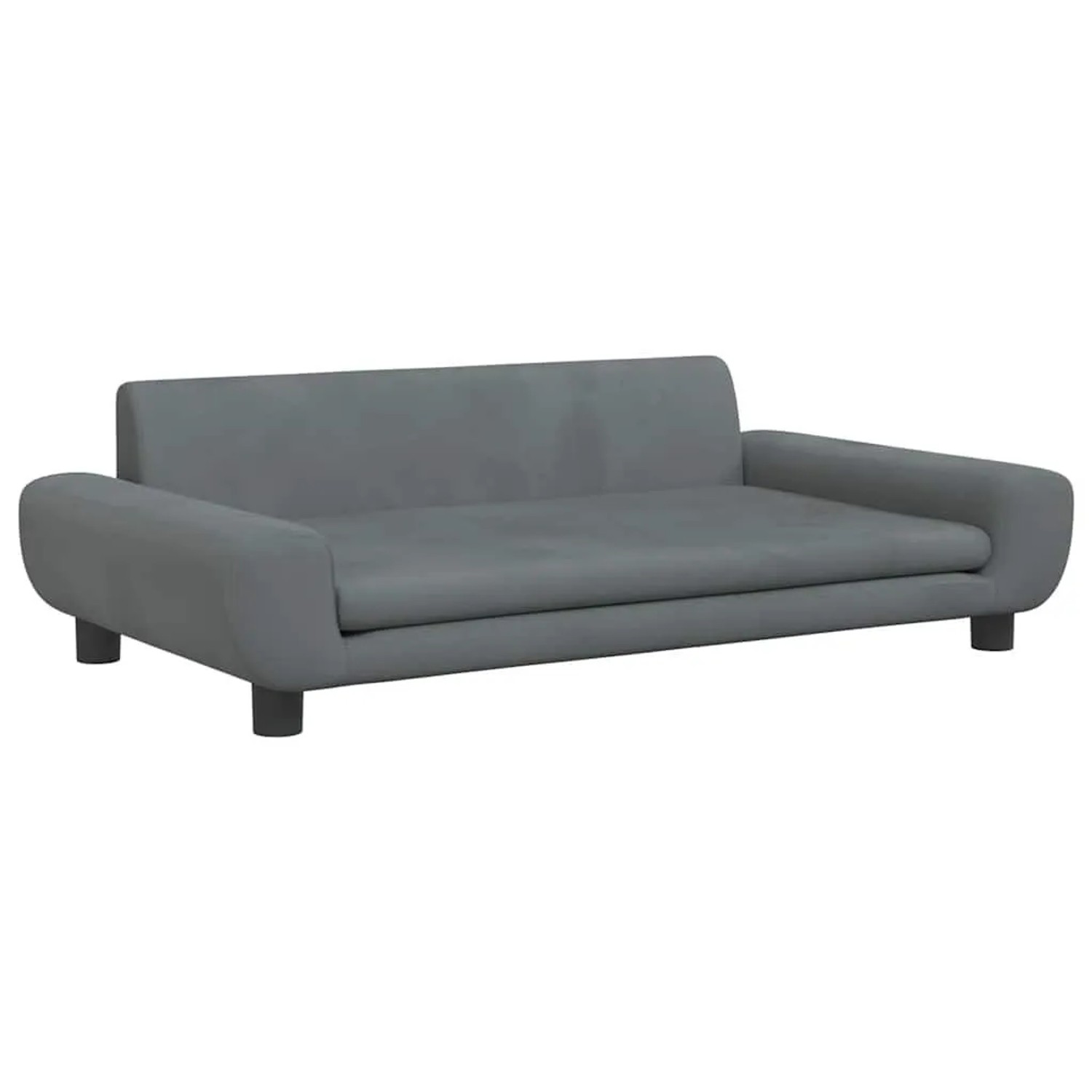 vidaXL Hundebett Dunkelgrau 100x54x33 cm Samt 171983