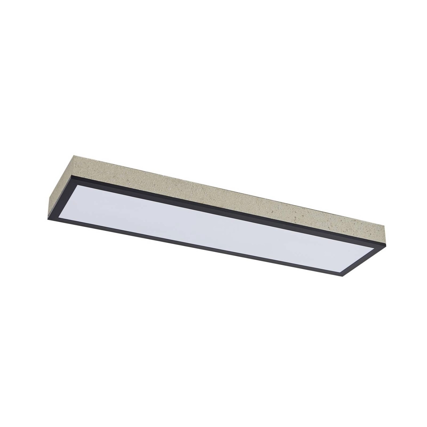 Lindby LED Deckenleuchte Laviona 10033421 Dimmbar mit Leselampe Modern in Schwarz aus Metall 1-flammig Wohnzimmerleuchte