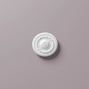 Weiße NOEL & MARQUET Rosette (Ø 40cm) aus der ARSTYL Kollektion als Zubehör für Paneele.