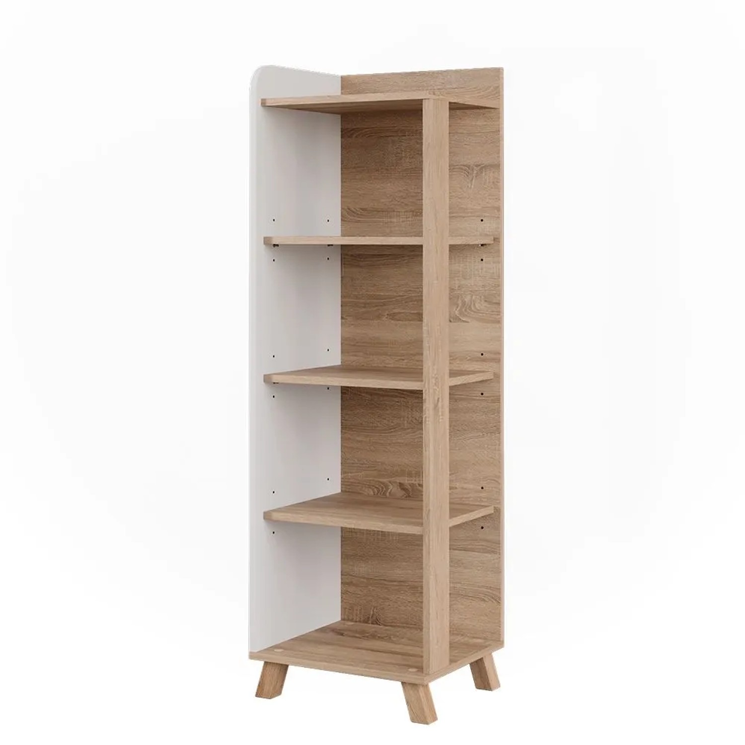 Vicco Badregal Karen Sonoma Weiß 40 x 128 mit 4 Fächern Art Nr 54662