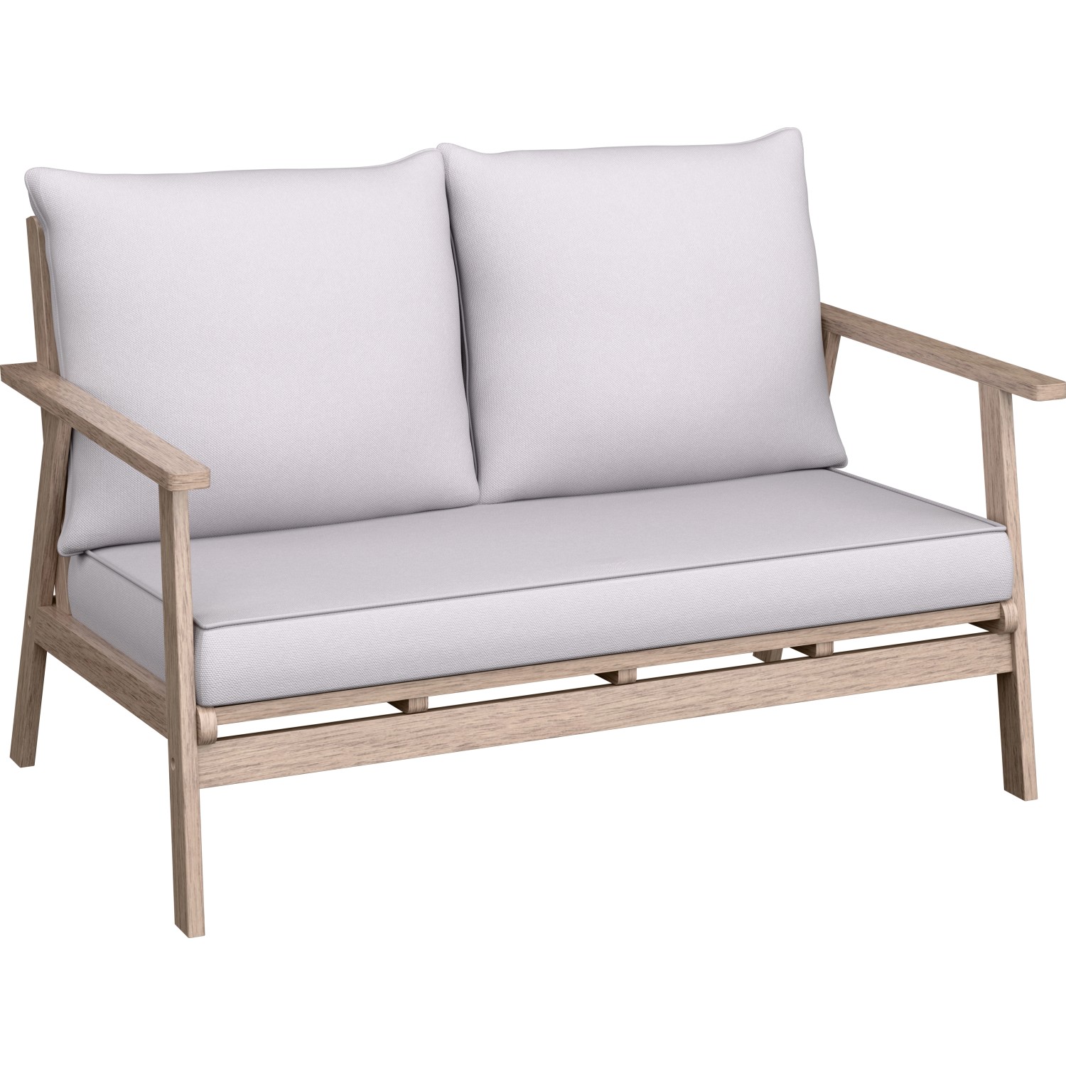 Loungegruppe Woodsboro 4-teilig FSC® Akazienholz Weiß-Geölt Beige_4