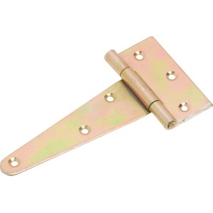 Gelb verzinktes Torband, 150x80 mm, für Scharniere und Beschläge.