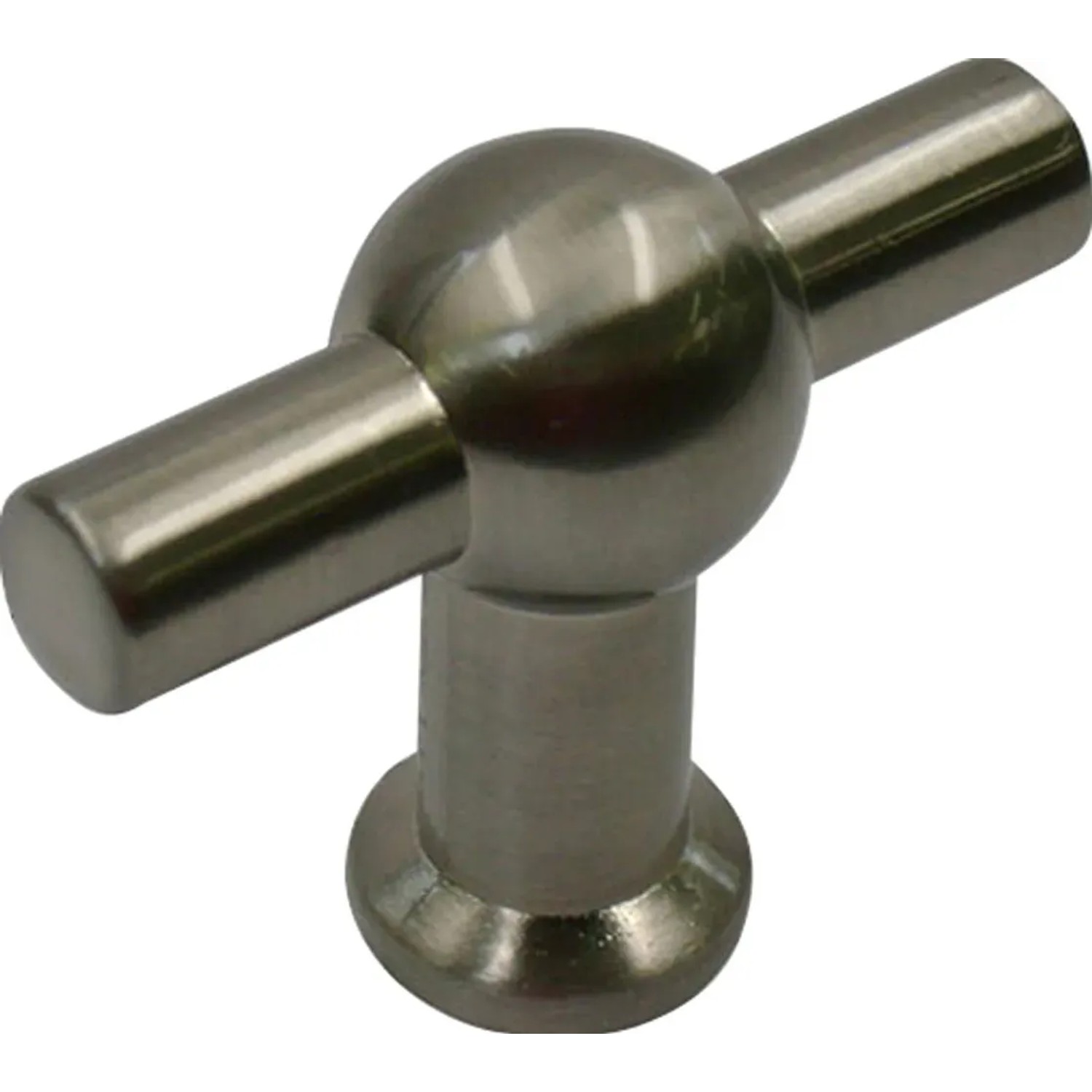 Metallknopf 2011, vernickelt, für Möbelgriffe und -knöpfe.